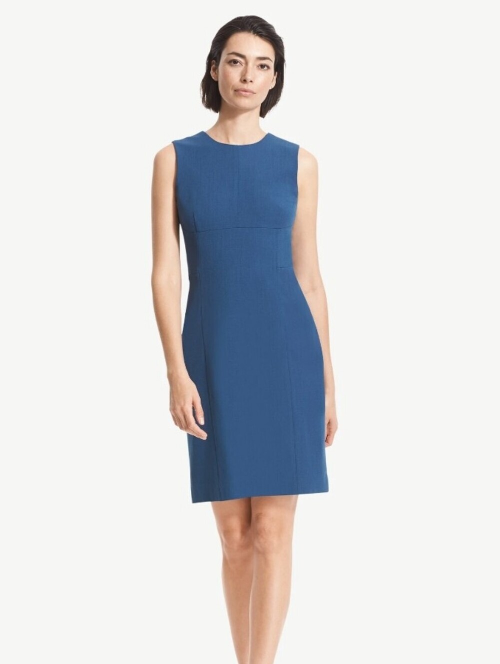 MM Lafluer Womens Blue Shirley Dress Sz 10  Corpcore Office Career Pencil Sheath